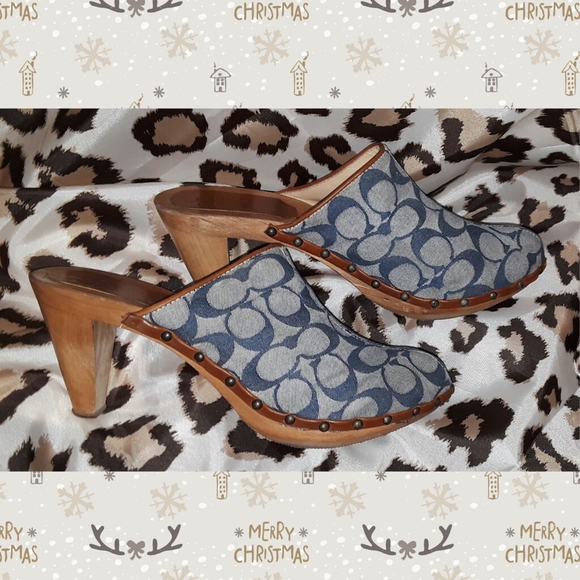 Women's COACH clogs sz10 - Picture 2 of 5
